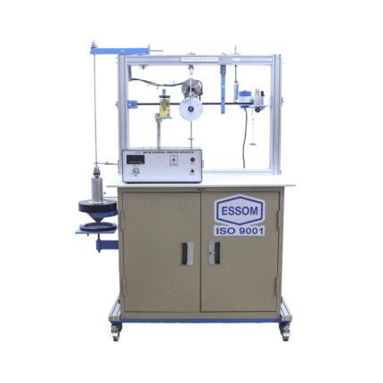 universal vibration apparatus alat ini digunakan untuk mempelajari berbagai macam percobaan getaran yaitu pendulum, pegas massa, getaran bebas dan paksa, getaran lateral, getaran puntir, getaran dengan dan tanpa redaman